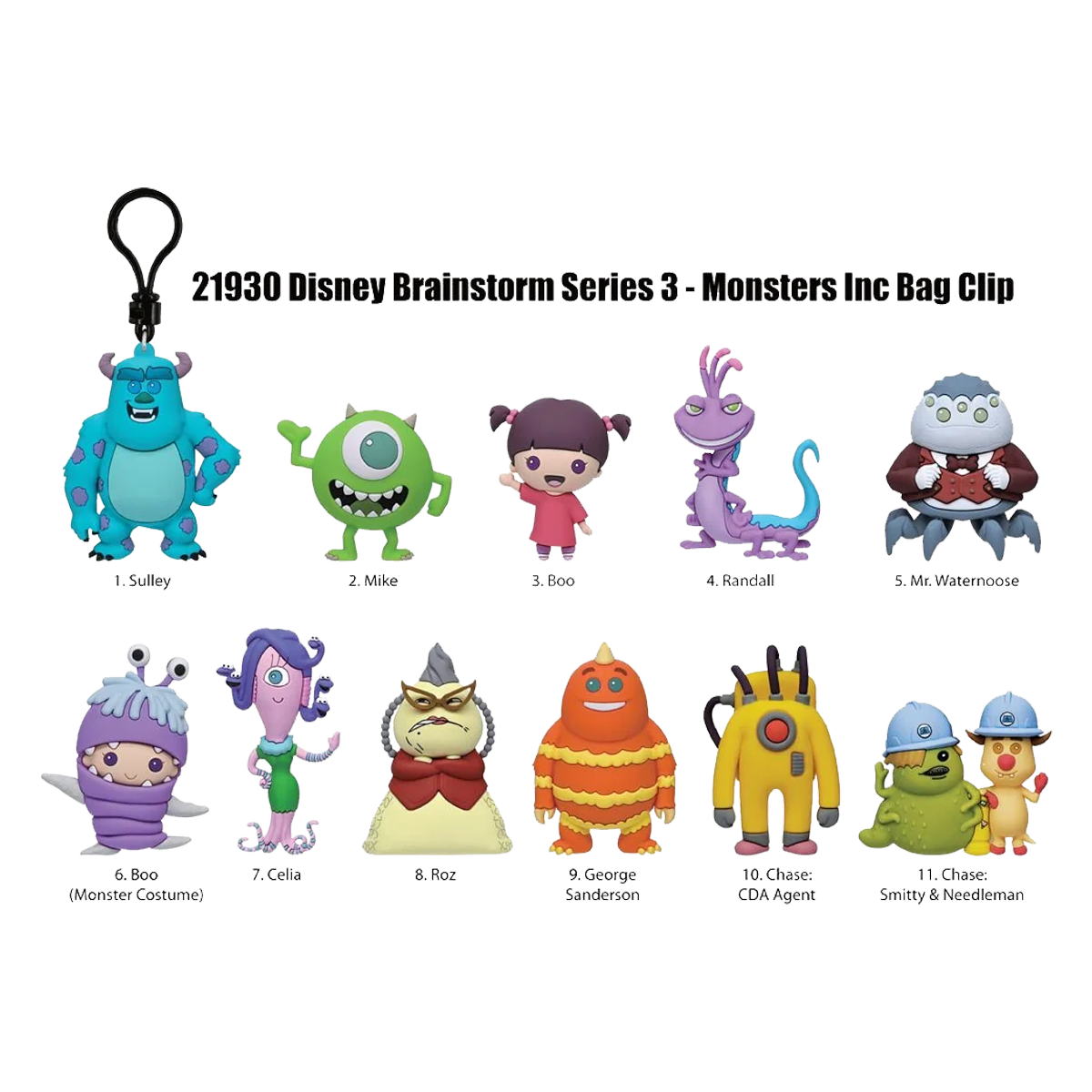 MONSTER INC. MYSTERY BAG CLIPS