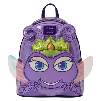 A BUG'S LIFE ATTA COSPLAY LOUNGEFLY MINI BACKPACK WITH EAR HEADBAND