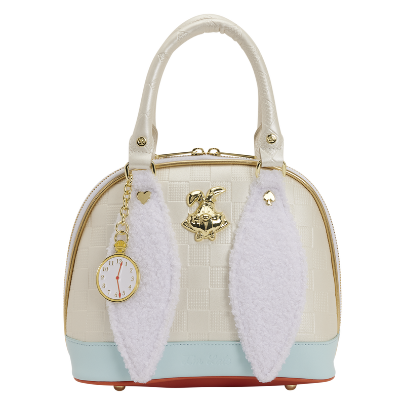 ALICE IN WONDERLAND WHITE RABBIT LOUNGEFLY HANDBAG
