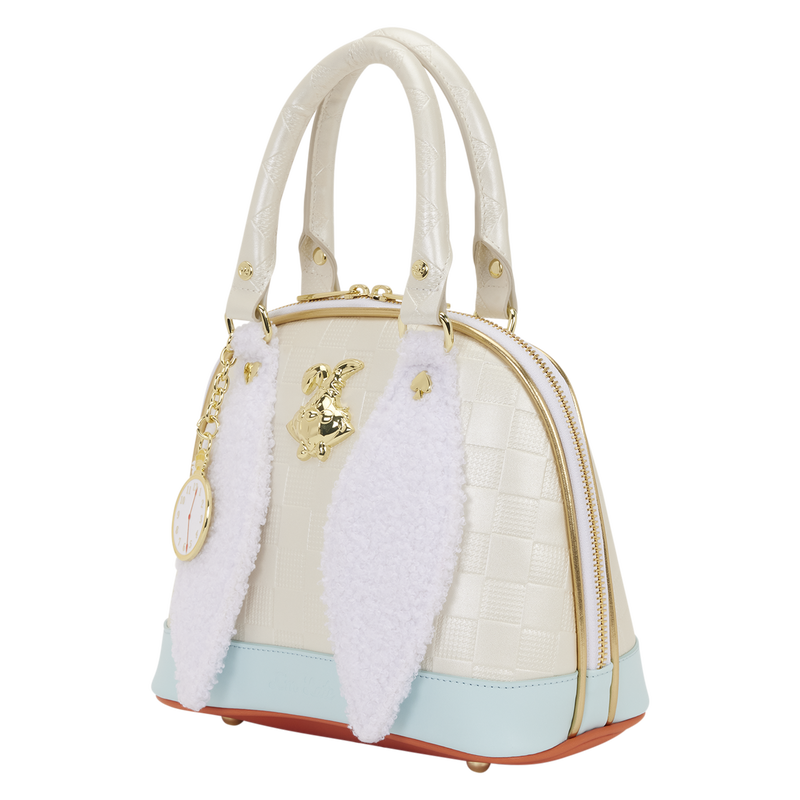 ALICE IN WONDERLAND WHITE RABBIT LOUNGEFLY HANDBAG