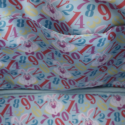 ALICE IN WONDERLAND WHITE RABBIT LOUNGEFLY HANDBAG