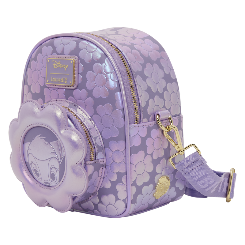 BAMBI IRIDESCENT LOUNGEFLY CONVERTIBLE MINI BACKPACK & CROSSBODY BAG
