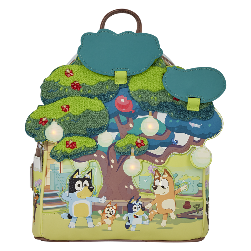 BLUEY'S BACKYARD LIGHT-UP LOUNGEFLY MINI BACKPACK