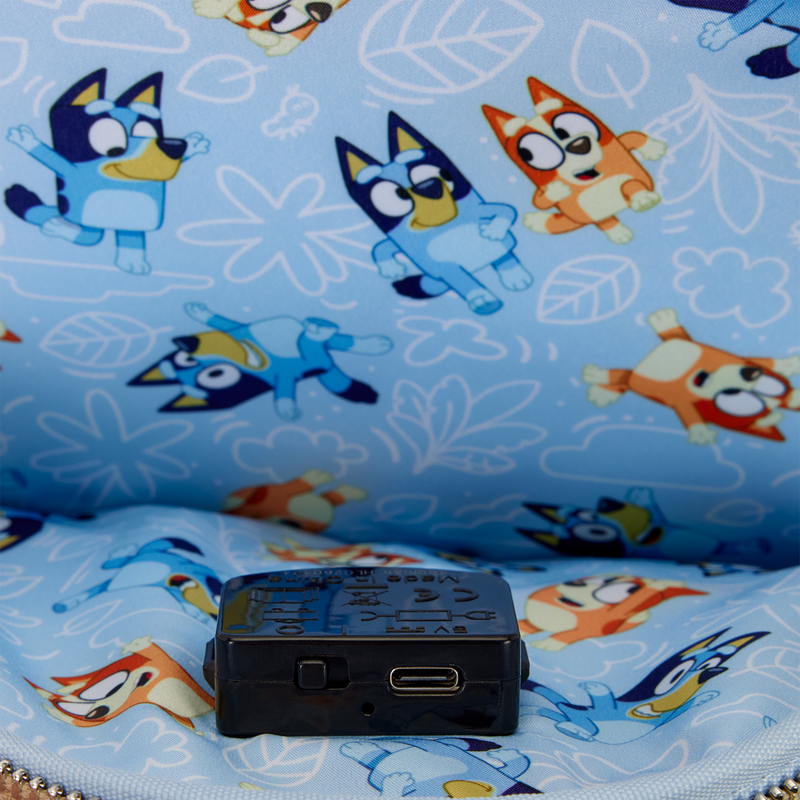 BLUEY'S BACKYARD LIGHT-UP LOUNGEFLY MINI BACKPACK
