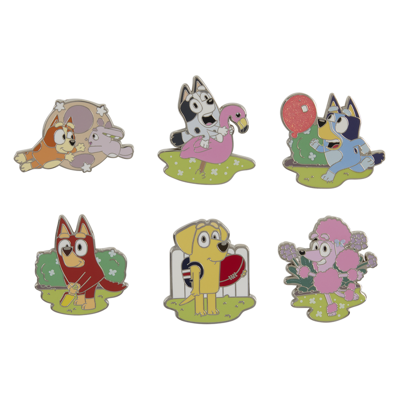 BLUEY AND FRIENDS LOUNGEFLY MYSTERY PINS
