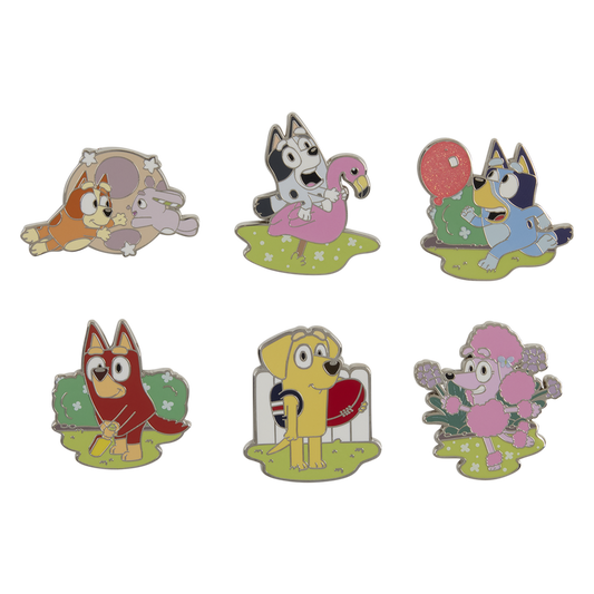 BLUEY AND FRIENDS LOUNGEFLY MYSTERY PINS
