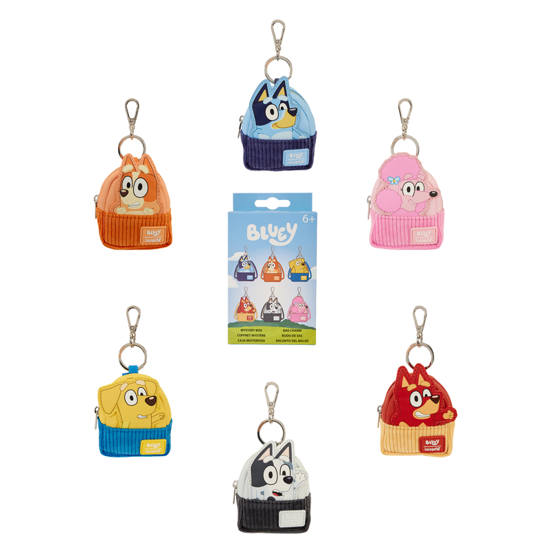 BLUEY AND FRIENDS LOUNGEFLY MYSTERY BAG CHARMS