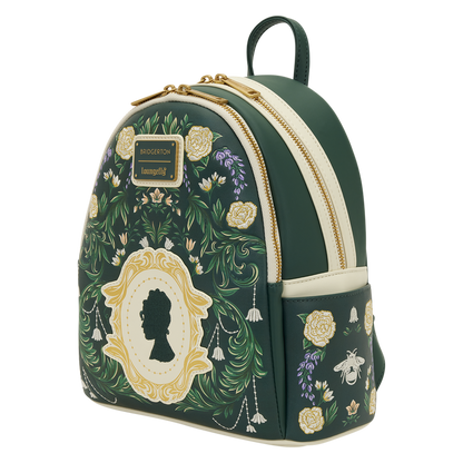 BRIDGERTON SILHOUETTE FLORAL LOUNGEFLY MINI BACKPACK