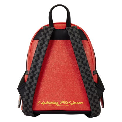 CARS 20TH ANNIVERSARY LIGHTNING MCQUEEN COSPLAY LIGHT-UP LENTICULAR LOUNGEFLY MINI BACKPACK