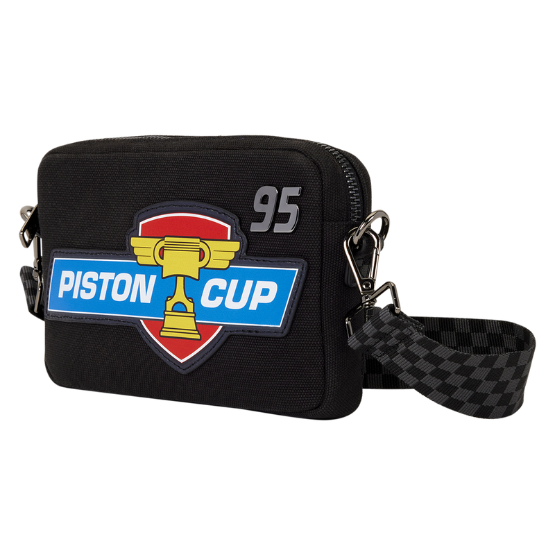 CARS 20TH ANNIVERSARY PISTON CUP LOUNGEFLY SLING CROSSBODY BAG