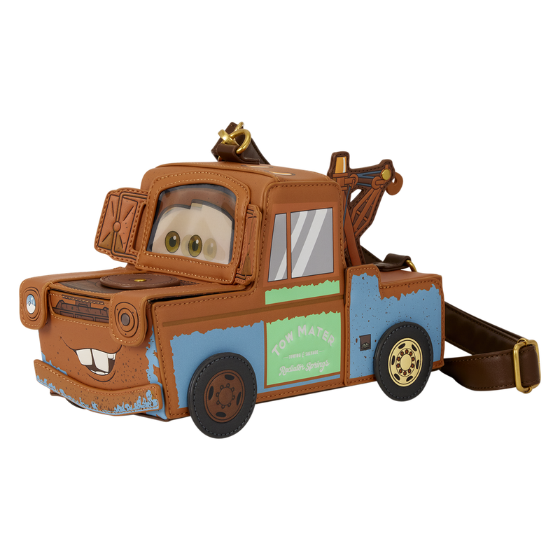 CARS 20TH ANNIVERSARY TOW MATER FIGURAL LOUNGEFLY CROSSBODY BAG