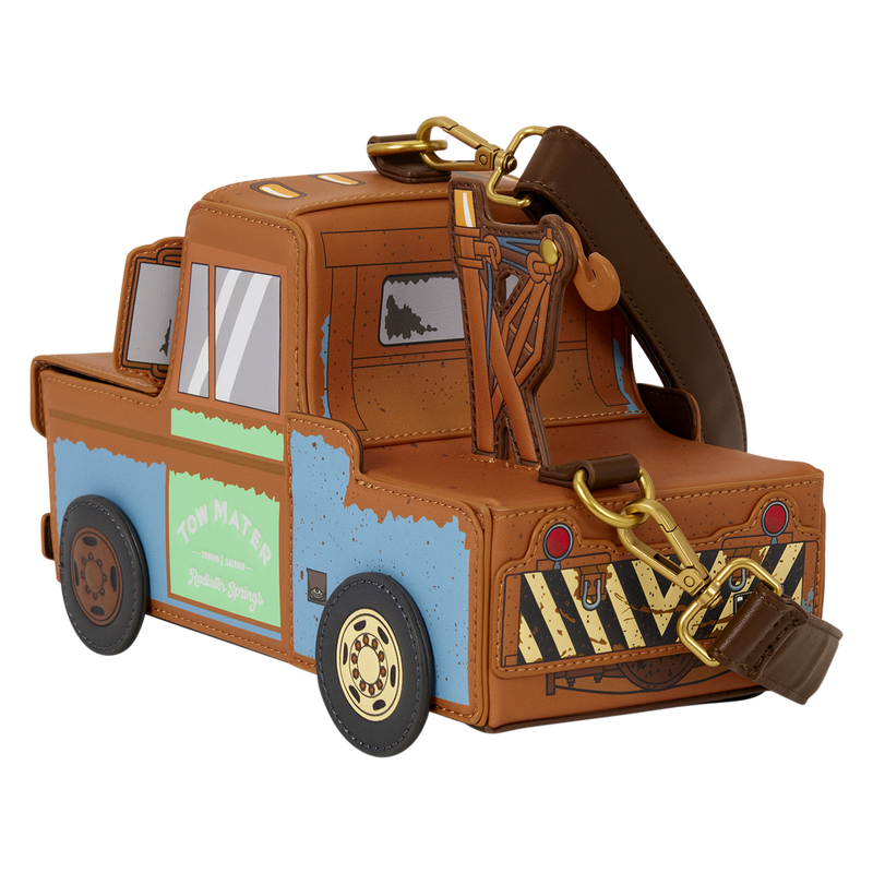 CARS 20TH ANNIVERSARY TOW MATER FIGURAL LOUNGEFLY CROSSBODY BAG