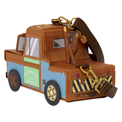 CARS 20TH ANNIVERSARY TOW MATER FIGURAL LOUNGEFLY CROSSBODY BAG