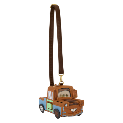 CARS 20TH ANNIVERSARY TOW MATER FIGURAL LOUNGEFLY CROSSBODY BAG