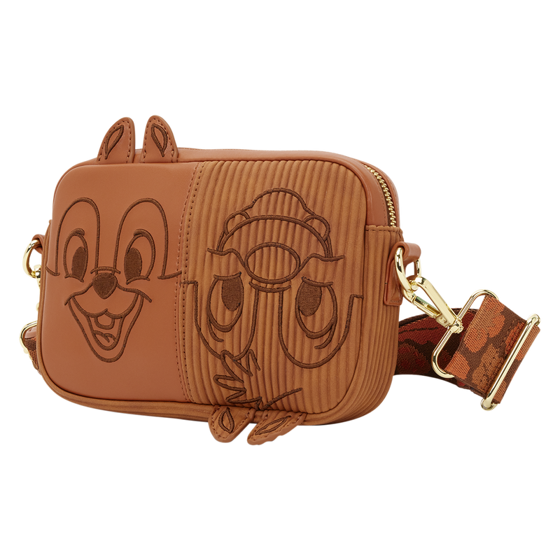 CHIP 'N' DALE SLING LOUNGEFLY CROSSBODY BAG WITH COIN BAG