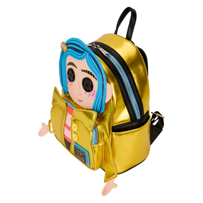 CORALINE 15TH ANNIVERSARY LAIKA DOLL METALLIC COSPLAY LOUNGEFLY MINI BACKPACK