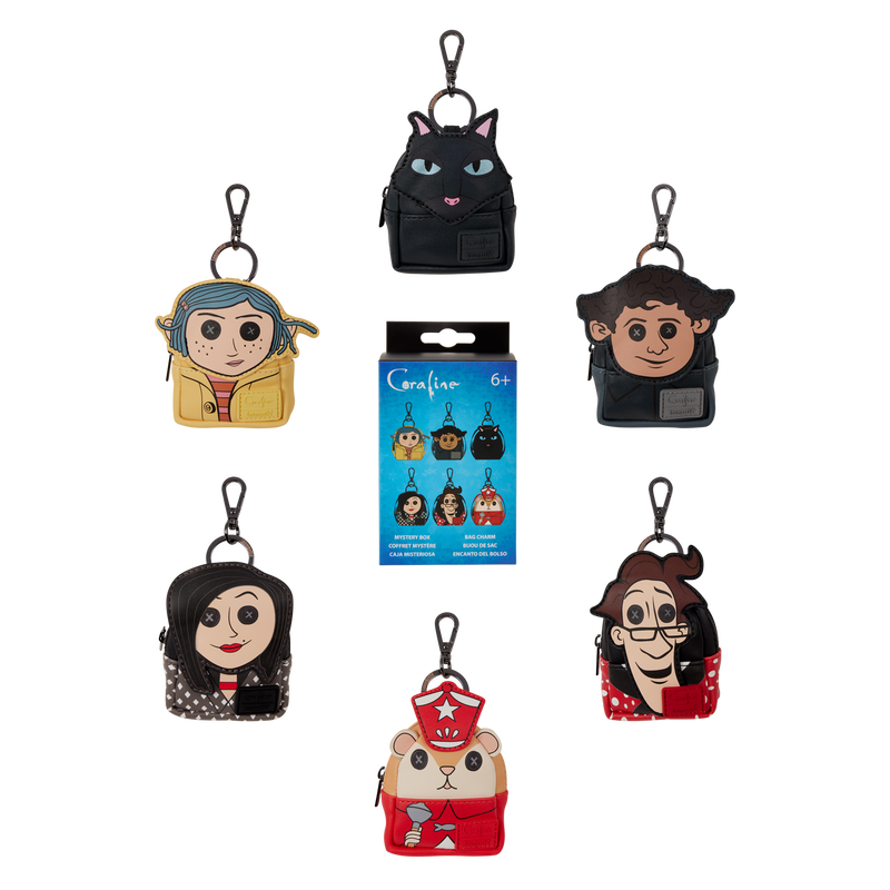 CORALINE COSPLAY LOUNGEFLY MYSTERY BAG CHARMS