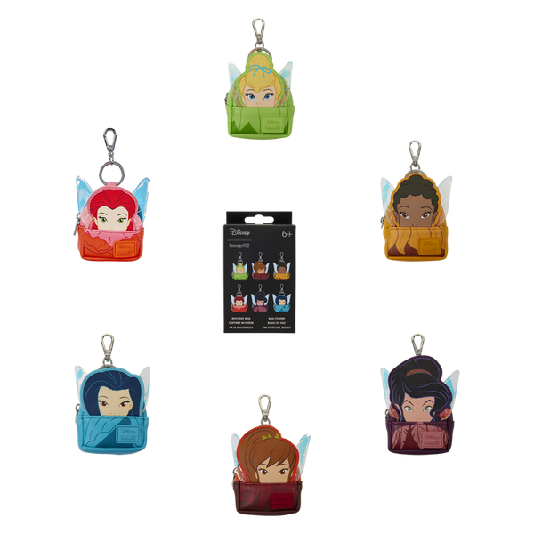DISNEY FAIRIES COSPLAY LOUNGEFLY MYSTERY BAG CHARMS