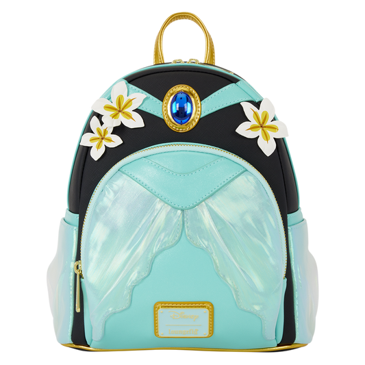 DISNEY PRINCESS JASMINE GLITTER COSPLAY LOUNGEFLY MINI BACKPACK