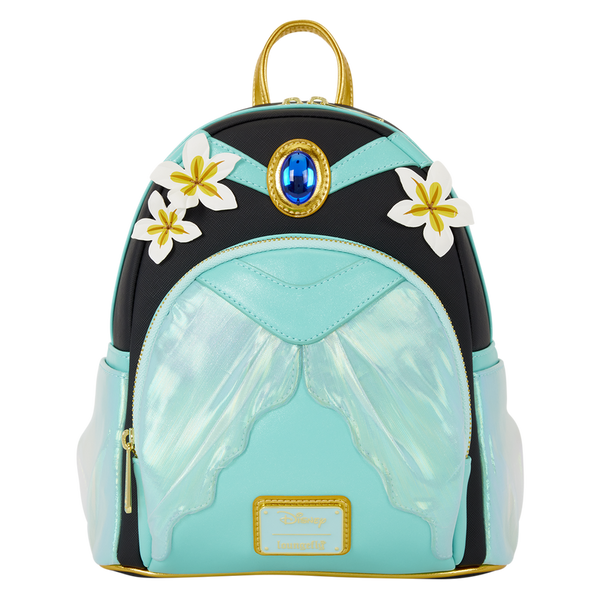 DISNEY PRINCESS JASMINE GLITTER COSPLAY LOUNGEFLY MINI BACKPACK