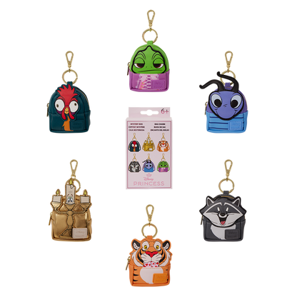 DISNEY PRINCESS SIDEKICKS COSPLAY LOUNGEFLY MYSTERY BAG CHARMS