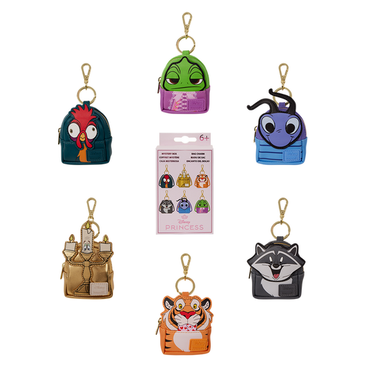 DISNEY PRINCESS SIDEKICKS COSPLAY LOUNGEFLY MYSTERY BAG CHARMS