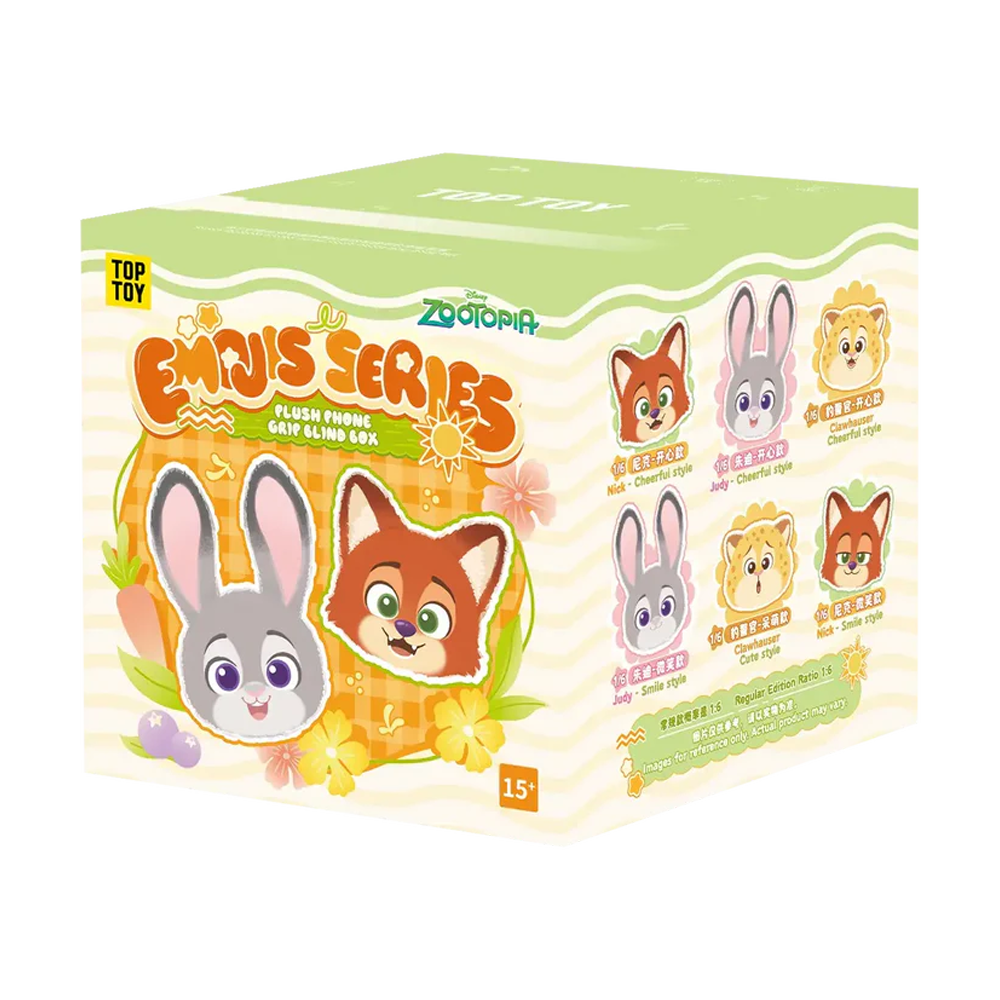 ZOOTOPIA 2 EMOJIS SERIES PLUSH PHONE GRIP BLIND BOX