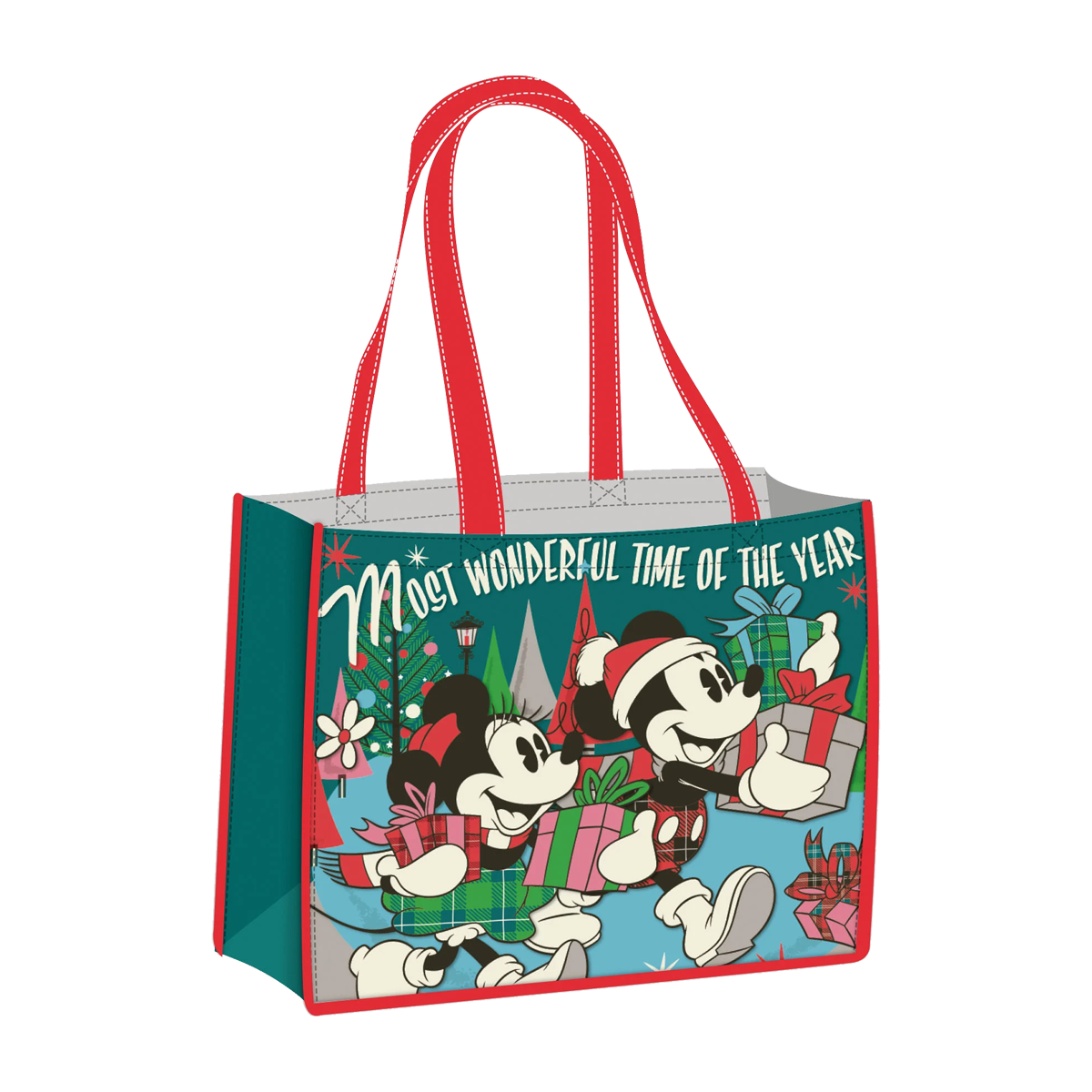MICKEY & MINNIE XMAS SHOPPING BAG