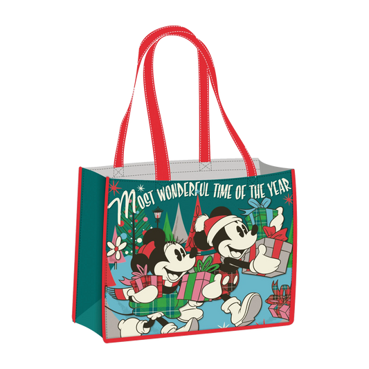 MICKEY & MINNIE XMAS SHOPPING BAG