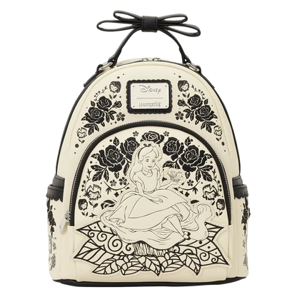 ALICE IN WONDERLAND FLORAL LOUNGEFLY MINI BACKPACK