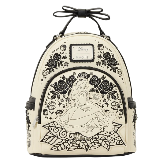 ALICE IN WONDERLAND FLORAL LOUNGEFLY MINI BACKPACK