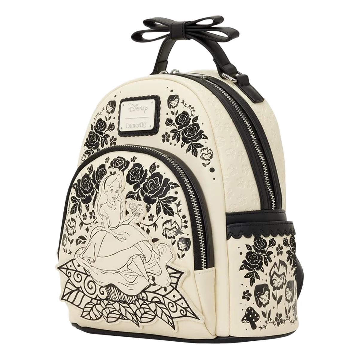 ALICE IN WONDERLAND FLORAL LOUNGEFLY MINI BACKPACK