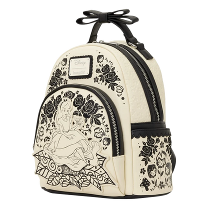 ALICE IN WONDERLAND FLORAL LOUNGEFLY MINI BACKPACK