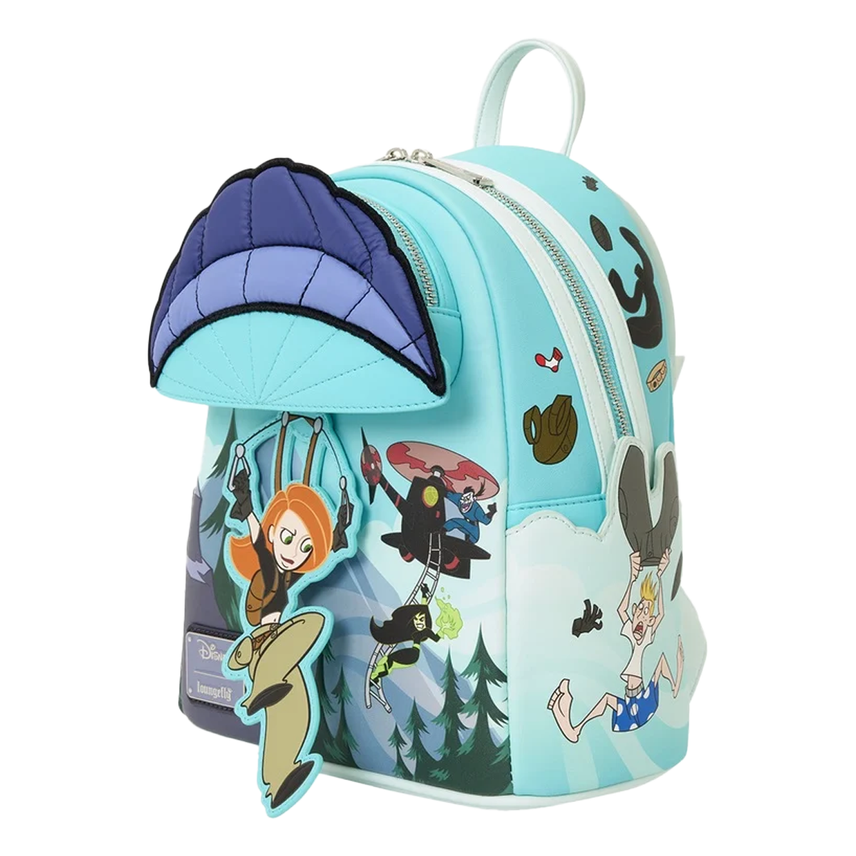 KIM POSSIBLE PARAGLIDING LOUNGEFLY MINI BACKPACK