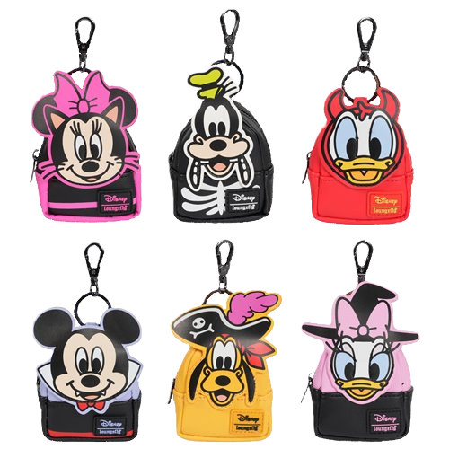 MICKEY & FRIENDS HALLOWEEN MINI LOUNGEFLY BACKPACK CHARM MYSTERY BOX - Bag charms