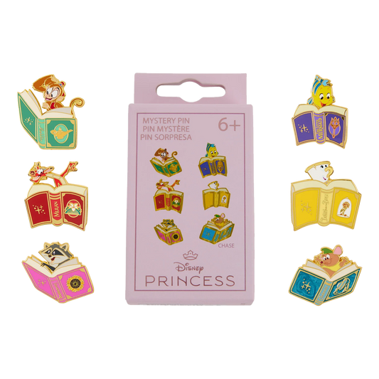 DISNEY PRINCESS SIDEKICKS BOOKS LOUNGEFLY MYSTERY PINS