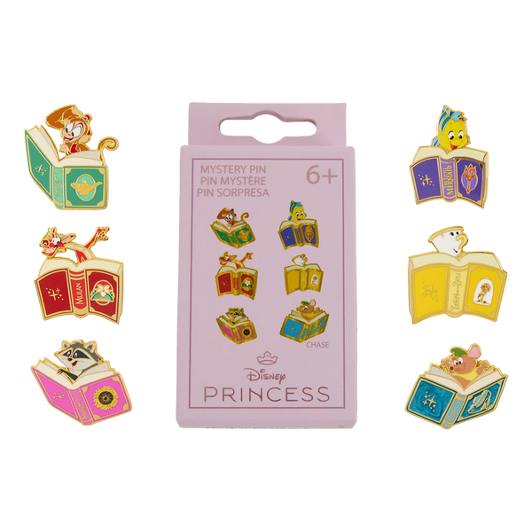 DISNEY PRINCESS SIDEKICKS BOOKS LOUNGEFLY MYSTERY PINS