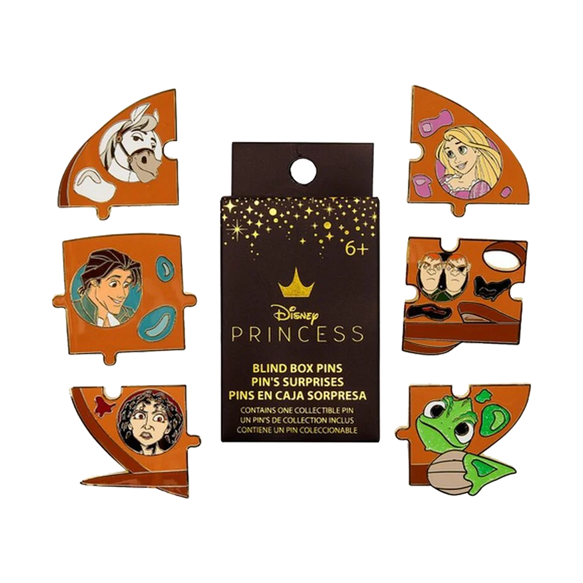 DISNEY TANGLED CHARACTER PAINT LOUNGEFLY MYSTERY PINS