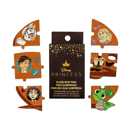 DISNEY TANGLED CHARACTER PAINT LOUNGEFLY MYSTERY PINS