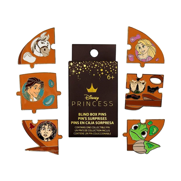 DISNEY TANGLED CHARACTER PAINT LOUNGEFLY MYSTERY PINS