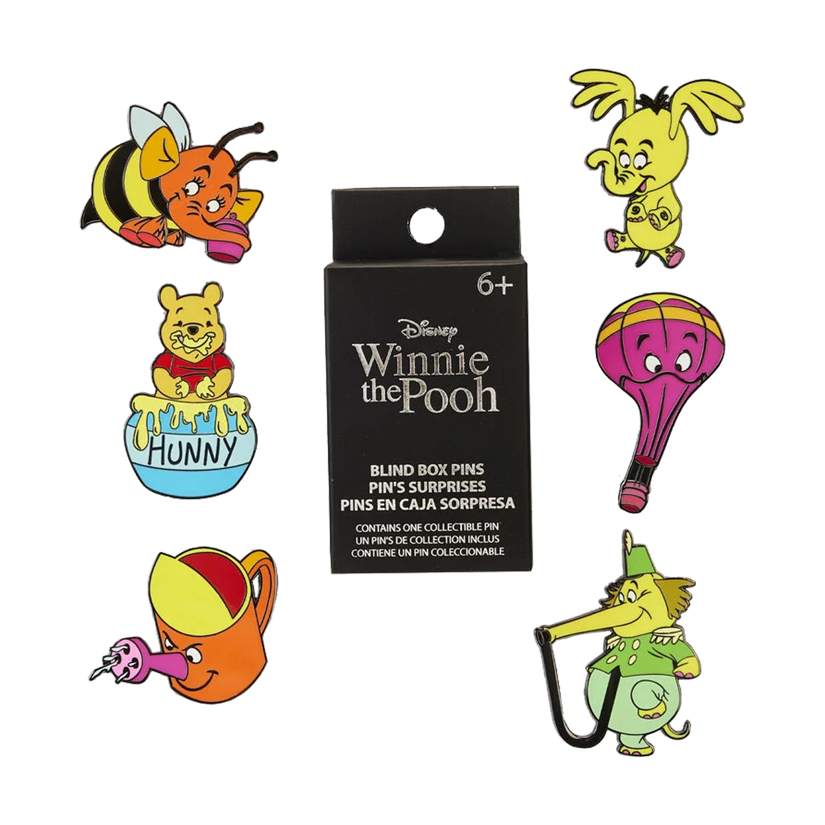 WINNIE THE POOH HEFFALUMP LOUNGEFLY MYSTERY PINS