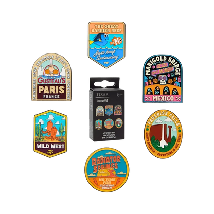 DISNEY PIXAR LOCATIONS LOUNGEFLY MYSTERY PINS