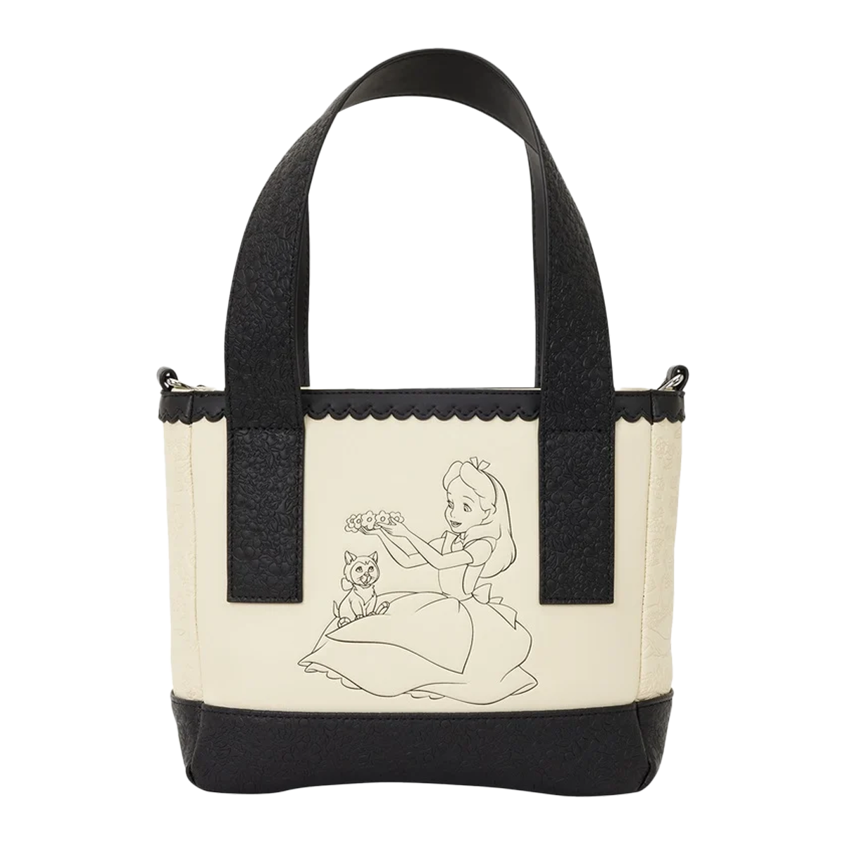 ALICE IN WONDERLAND LOUNGEFLY MINI TOTE CROSSBODY BAG