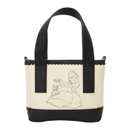 ALICE IN WONDERLAND LOUNGEFLY MINI TOTE CROSSBODY BAG