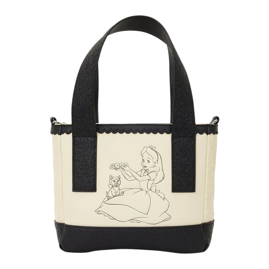 ALICE IN WONDERLAND LOUNGEFLY MINI TOTE CROSSBODY BAG