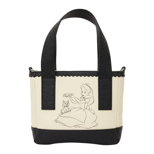 ALICE IN WONDERLAND LOUNGEFLY MINI TOTE CROSSBODY BAG