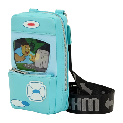 KIM POSSIBLE KIMMUNICATOR LENTICULAR LOUNGEFLY SLING CROSSBODY BAG