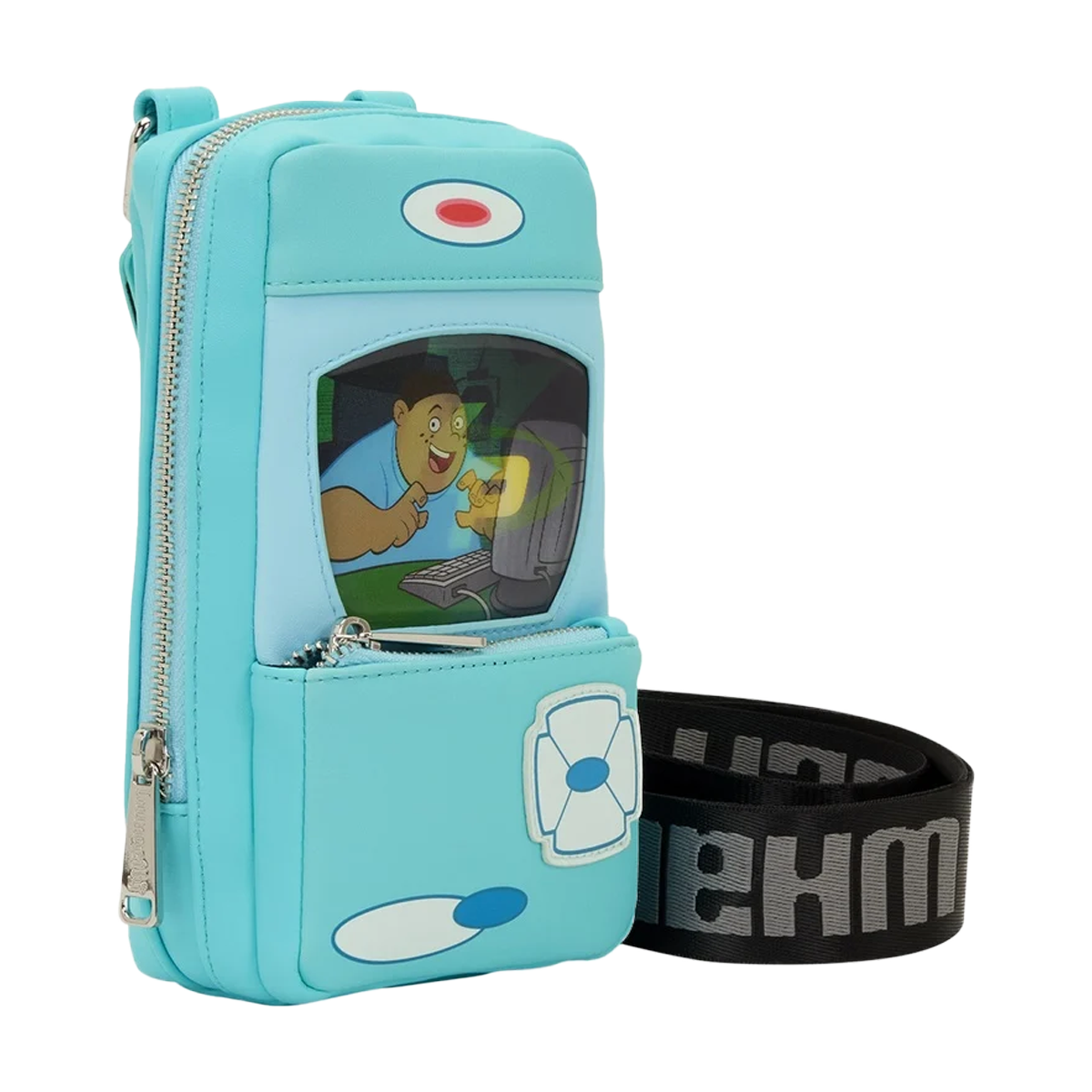 KIM POSSIBLE KIMMUNICATOR LENTICULAR LOUNGEFLY SLING CROSSBODY BAG