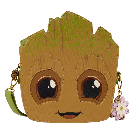 GUARDIANS OF THE GALAXY GROOT SPRING BLOOMS LOUNGEFLY CROSSBODY BAG