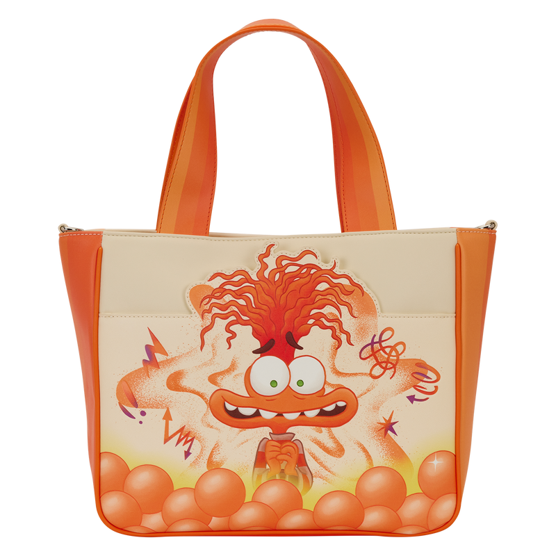 Tote bag with a Anxiety from Inside Out design on a white background